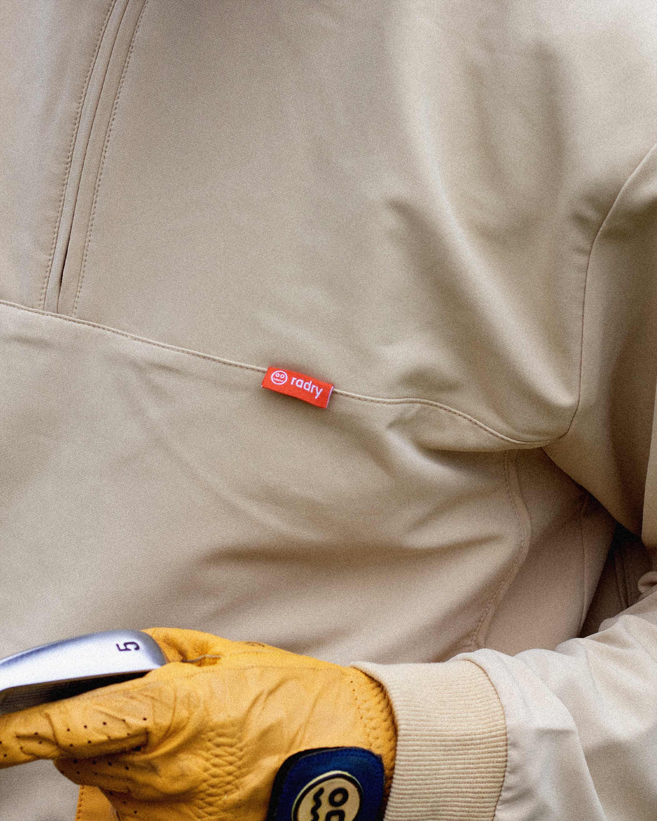 Contrast Quarter Zip Butter