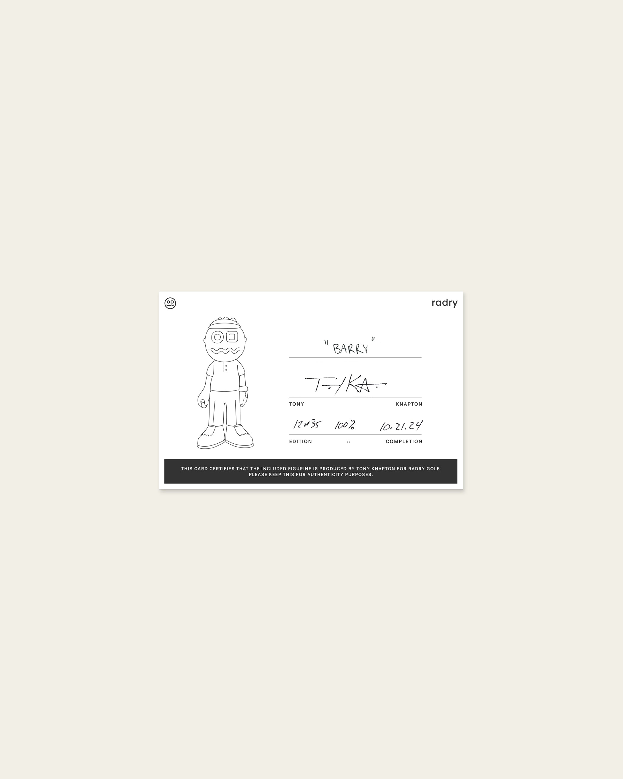 "Barry" Resin Figurine