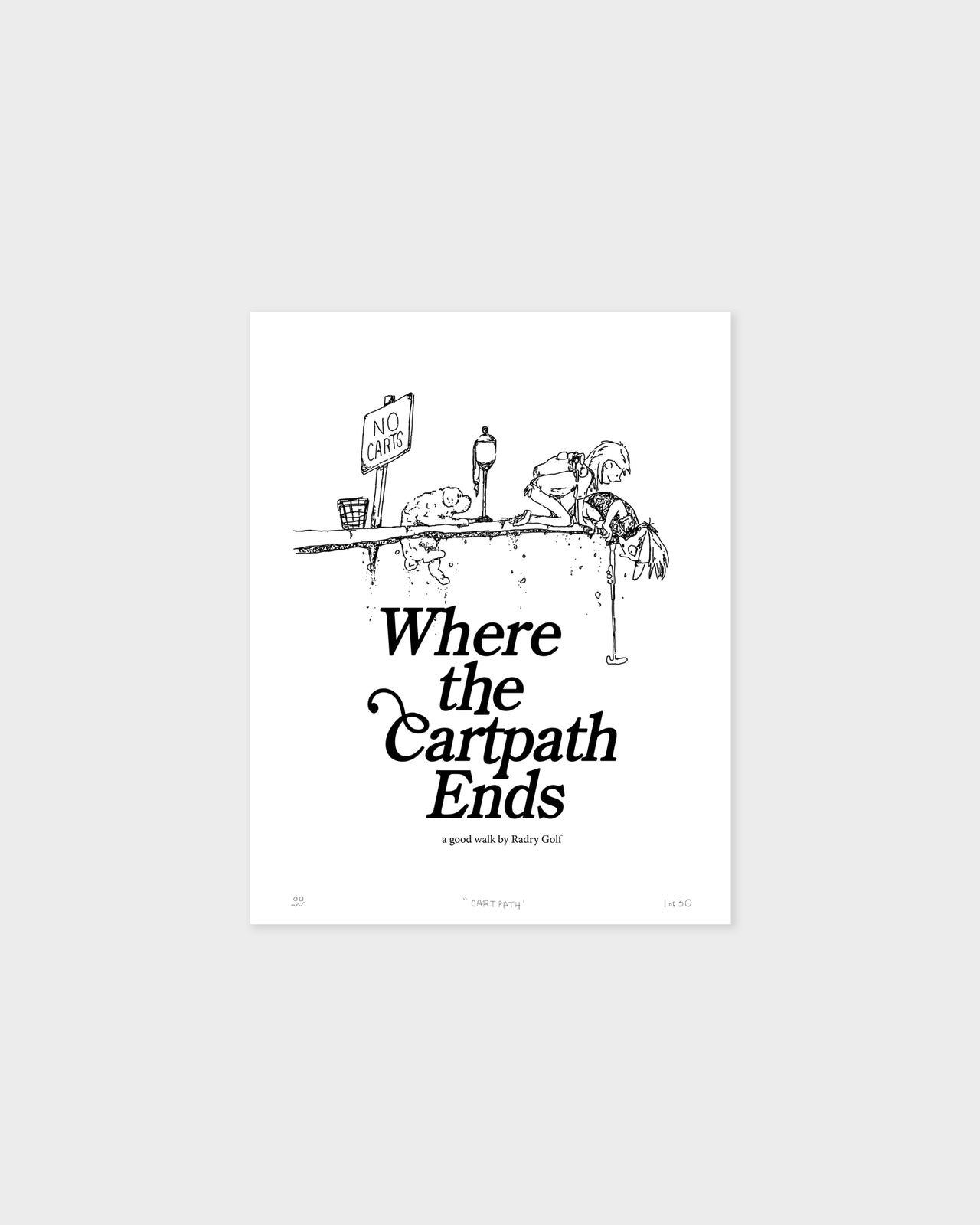 "Cartpath" 11x14 Print