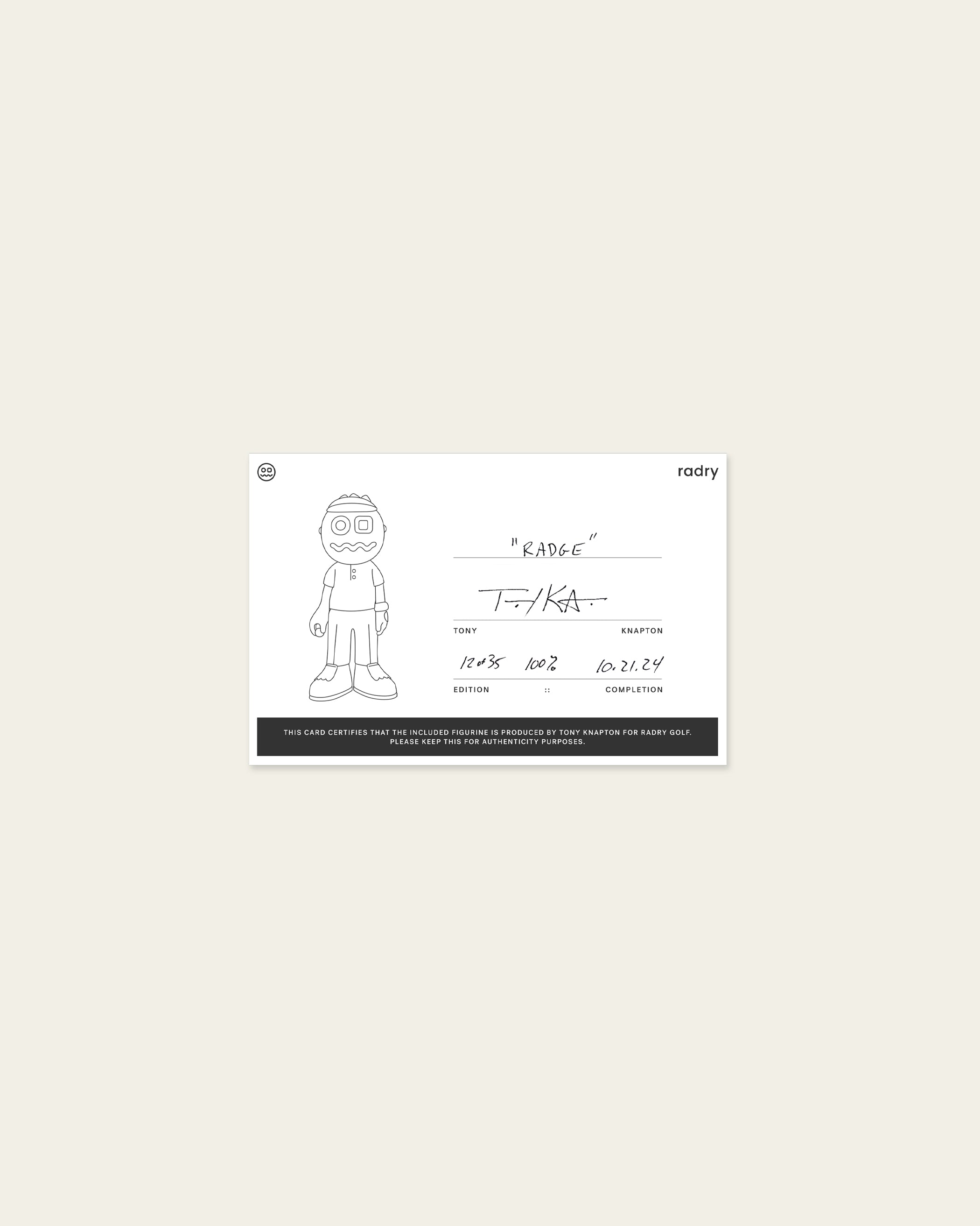 "Radge" Resin Figurine